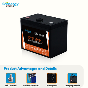 Smart APP batterie solaire étanche batterie externe batterie lithium-ion batterie centrale 12V 200Ah 300Ah 400Ah 12.8V 100Ah Lifepo4 - Product Image 4