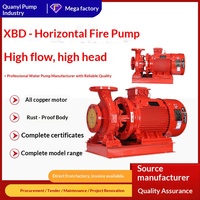 Pompa Kebakaran Horizontal Satu Tahap XBD Baja Anti Karat Elektrik Hidran Kebakaran Dalam Ruangan Otomatis 50 Import/Outlet