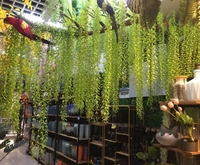 EG-G524 Plante artificielle de saule pleureur pour décoration intérieure, plante verte suspendue au plafond, décoration en saule