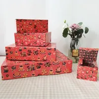 Boîte à gâteau en carton de haute qualité, boîte d'emballage pour biscuits, boîte à donuts rose imperméable