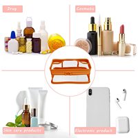 Nouveau Style clair Transparent PVC nager Fitness sacs à cosmétiques étanche Portable maquillage articles de toilette lavage douche avec fermeture à glissière