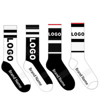 Chaussettes de sport athlétiques de performance pour pickleball, accessoires amusants pour pickleball, faible MOQ, excellent cadeau pour les amateurs de pickleball, collection Printemps