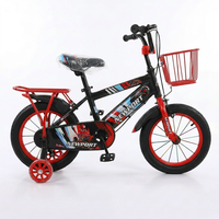 Vélo de montagne pour enfants SY 12 pouces avec cadre en acier, 3-8 ans, vitesse unique, fourche à suspension, roues d'apprentissage, frein à câble