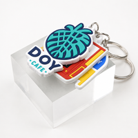 Sleutelhangers Groothandel Op Maat 3D Kawaii Logo Zachte PVC Rubber Sleutelhangers voor Promotionele Cadeaus