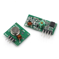 Module émetteur-récepteur RF sans fil 433 MHz/315 MHz 5 V, paire récepteur et émetteur super-réfratogénique pour télécommande