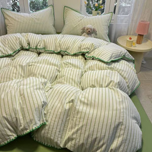 Ropa de cama ligera y transpirable de estilo moderno para decoración de dormitorio suave para el hogar de algodón personalizado al por mayor - Product Image 1