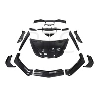 Kit carrosserie en fibre de carbone BTC de haute qualité pour Chevrolet Corvette C8, état neuf, lèvre avant, diffuseur, jupes latérales, spoiler