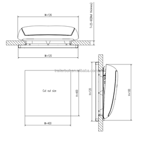 RW4 500H x 700W <span class=keywords><strong>Camping</strong></span>-<span class=keywords><strong>car</strong></span> RV Toit Skylight Windows Populaire DIY Overland Road <span class=keywords><strong>Camping</strong></span> Equipment Manuel Made Metal Recreational - Product Image 6