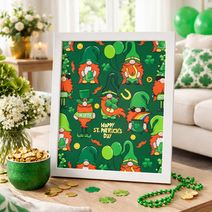 St Patricks Day gift <b>wrapping</b> <b>paper</b> Green clover field design pattern gift <b>wrapping</b> <b>paper</b> Original design Customizable - Product Image 5