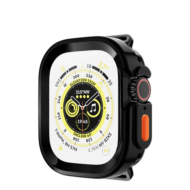 Case for Apple Watch Ultra 49mm Tpu Silicone Soft Case Protective Bumper Case Shell Iwatch Series Ultra 49mm Accessories Matte