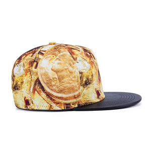 Đầy Đủ In 5 Bảng Điều Chỉnh Người Đàn Ông Phụ Nữ Thể Thao Hip Hop Hat Gorras Bán Buôn Da Phẳng Brim Tùy Chỉnh Vàng <span class=keywords><strong>Snapback</strong></span> <span class=keywords><strong>Cap</strong></span> - Product Image 3