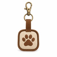 Porte-clés brodé personnalisé pour collier d'animal de compagnie, cadeau pour chien, chat, décoration de sac à dos, porte-clés pour animaux
