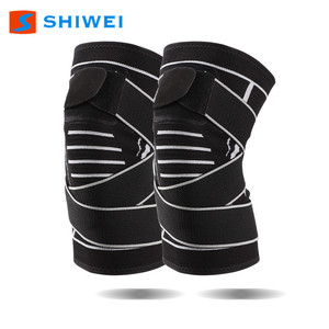 Rodilleras Shiwei Negras Transpirables con Soporte para Deportes, Fitness y Uso en Exteriores - Product Image 1