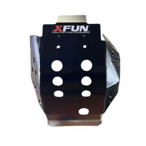 2024 KTM XW-F 500 Plaque de protection du moteur en aluminium noir pour une protection améliorée - Product Image 5