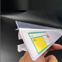 Porte-étiquettes PVC pour rayonnages de supermarché, bande de données d'affichage de prix