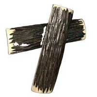 Stylo à bille artisanal en corne de buffle sculptée, style imitation antique, motif croix religieuse