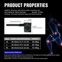 VBOSi 4487 Support de coude 3D robuste, manchon de compression réglable et souple pour l'entraînement, les entorses des ischio-jambiers, des muscles inguinaux et des lésions du rotule