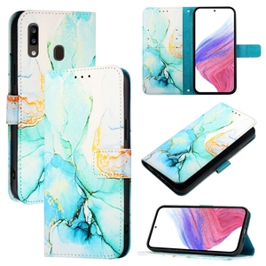 Funda de Cuero con Diseño de Mármol Brillante para Samsung <span class=keywords><strong>Galaxy</strong></span> A33 A34 A35 A55 A54 A53 A05 A05S A15, con Ranuras para Tarjetas y Función de Soporte - Product Image 1