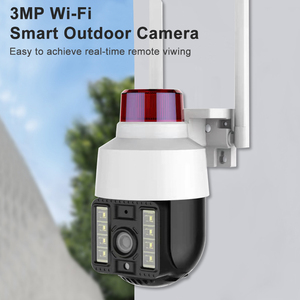 V380 c262 3MP Mạng an ninh thông minh Camera không dây PTZ WIFI H.265 âm thanh ánh sáng báo động CCTV phát hiện theo dõi chuyển động - Product Image 3