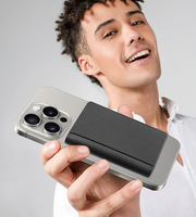 Portefeuille magnétique pour téléphone en cuir PU de luxe avec porte-cartes et étiquette de suivi Apple Find My pour iPhone, OEM ODM, emballage personnalisé, logo