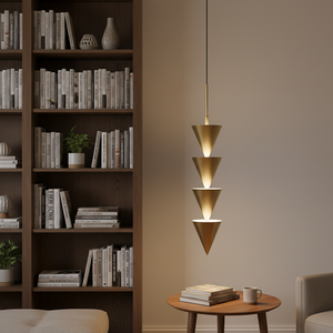 Lampada a Sospensione in Alluminio LED, Pendente Lungo per Illuminazione di Angoli in Camera da Letto e Corridoio, Lampadari e Luci Pendenti Chic - Product Image 6