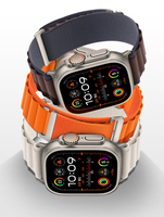 Bracelet de montre réglable en polyester et nylon avec boucle C Alpine Loop Restyle pour Apple Watch Ultra3/2/1 Series 11 10 9 44/45/46/49mm