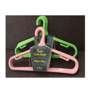 Ensemble de 6 cintres en plastique détachables et durables, conçus pour les vêtements légers du quotidien, antidérapants, organisés pour une utilisation dans la garde-robe - Product Image 2