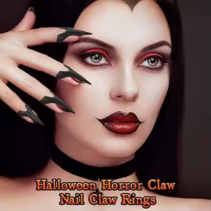 Vingerklauwringen, retro metalen nagels, <span class=keywords><strong>punk</strong></span> rock nagels, gotische klauwnagels, vingertopklauwen - Product Image 6