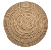Napperons en corde de chanvre épaissie en jute sous-verres tissés isolants pour table de cuisine objets décoratifs antidérapants