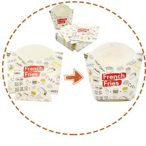 Boîte de burger à emporter en papier pour salade <span class=keywords><strong>bento</strong></span> personnalisée emballage alimentaire pour frites - Product Image 5