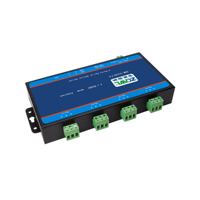 Serveur série industriel 4 ports isolé RS485 vers Ethernet avec chipset ARM 9+Linux, alimentation CC 9-36V, prenant en charge Modbus RTU/TCP et MQTT