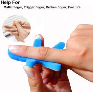 Gepolsterde aluminium opvouwbare kikkervingerspalk voor flexibele ondersteuning bij herstel van blessures en immobilisatie van de vingergewrichten - Product Image 6