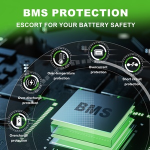 Batería de fosfato de hierro y litio (LiFePO4) de 12.8V 100Ah con BMS inteligente para sistema solar, respaldo de embarcaciones y ESS, impermeable (ABS+PC), 6000 ciclos de vida útil - Product Image 4