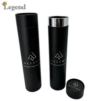 Caja de Regalo Cilíndrica de Cartón de Lujo para Botellas de Vino, Tubo de Papel, Impresión de Logotipo Personalizado, Diseño y Tamaño a Medida
