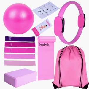 Kit d'accessoires de <span class=keywords><strong>Pilates</strong></span> de haute qualité : Bande de résistance, ballon de yoga, cercle magique, anneau de <span class=keywords><strong>Pilates</strong></span> – Ensemble de yoga - Product Image 3