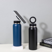 Termos Cangkir Vakum Isolasi Stainless Steel 304 Lapis Ganda Tutup Magnetik Modern Laris Manis 750ml Mug Perjalanan Portabel dengan Sedotan