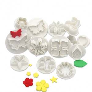 Ensemble de emporte-gâteaux en plastique, 6 pièces, coupeur de fleurs, pâtisserie, Fondant, biscuits - Product Image 6