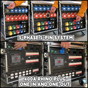 Tùy chỉnh thực hiện phân phối điện cầm tay hộp 3 pha 5-Pin hệ thống sân khấu phân phối điện hộp hệ thống ánh sáng cho sự kiện DJ Sân khấu - Product Image 3