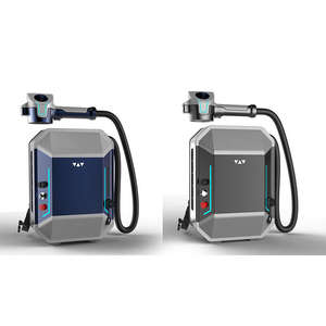 Équipement de nettoyage au laser à fibre portatif pour l'élimination de la <span class=keywords><strong>peinture</strong></span> sur métal et verre, utilisation extérieure portable avec une puissance de 500 W - Product Image 1