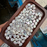 Perles en vrac naturelles baroques d'eau douce en forme de goutte de 10*13mm avec un fort lustre pour le bricolage (prix par pièce)