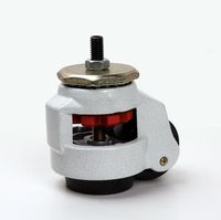 Machine rétractable robuste Footmaster roulette capacité 500kg 14 pouces nivelant la roulette de pied