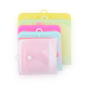 Sacs de conservation alimentaire en silicone anti-fuite à fermeture éclair, réutilisables, écologiques, de qualité alimentaire, pour congélateur, liquides et collations - Vente chaude - Product Image 4