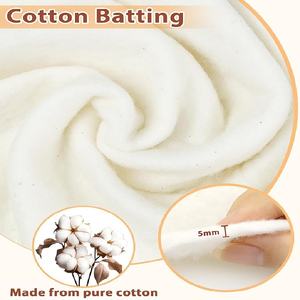 Ouate de coton 100% naturelle, <span class=keywords><strong>tissu</strong></span> léger pour <span class=keywords><strong>la</strong></span> couture, l'artisanat et les projets de quilting DIY - Product Image 3