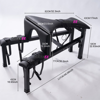 Máquina sexual con control remoto, pistola dildo automática, silla de bondage para rodillas, banco de castigo BDSM, muebles para adultos, para parejas