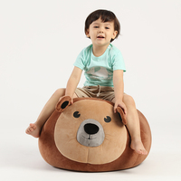 Nouveau design série animale lapin de Pâques style chien forme pouf enfants paresseux canapé mignon confortable doux pouf chaise longue