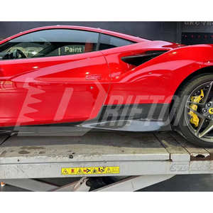 Faldas laterales de fibra de carbono para Ferrari F8 Tributo Spider 2019-2022 - Product Image 1