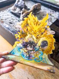 OEM ODM Figura de Acrílico de Personaje Dan Heng Permanente del Mundo, Standee de Acrílico de 3 Capas, Honkai Star Rail, Hecho por Fans, HSR, Acrílico con Purpurina Dorada - Product Image 4