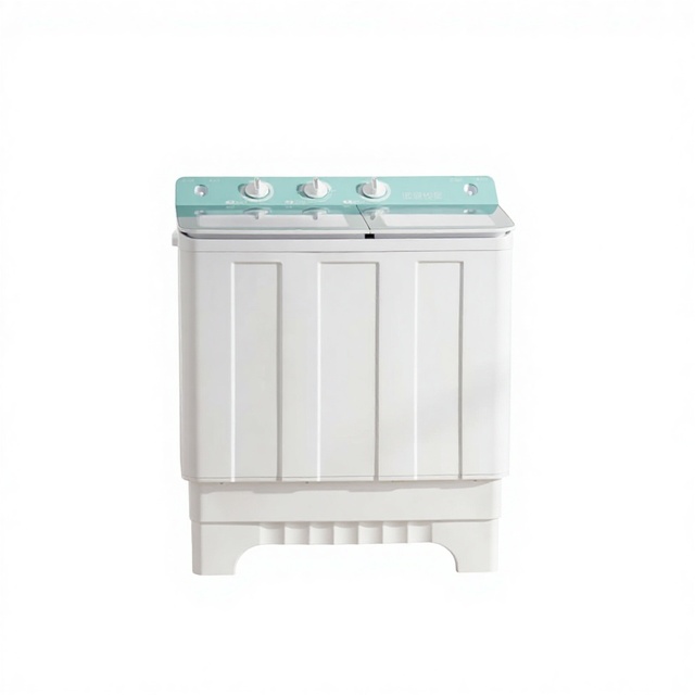 Hot Sale 13kg Twin Tub Washing Machine, Mechanical Control, Large Capacity, Factory Price for Household and Dormitory
