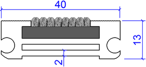 <span class=keywords><strong>Tapis</strong></span> <span class=keywords><strong>d</strong></span>'<span class=keywords><strong>entrée</strong></span> commercial encastré en surface <span class=keywords><strong>sur</strong></span> <span class=keywords><strong>tapis</strong></span> de sol en aluminium robuste - Product Image 4