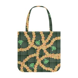 Nuova Borsa Shopper in Tela con Stampa Integrale Personalizzata, Borsa Tote con Motivi Maile e Mokihana, Vendita all'Ingrosso con Stampa su Richiesta - Product Image 2